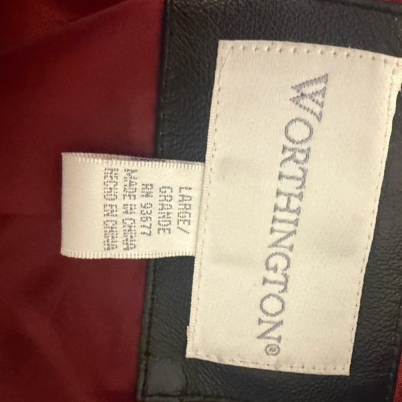 Vintage Worthington Leather Jacket – Y2K Style size Large - Picture 2 of 8